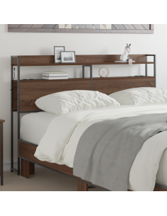 Testata contenitore Rovere marrone 150 cm Legno multistrato