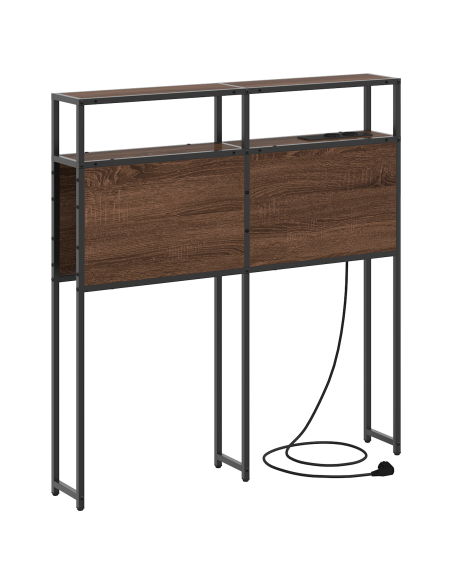 Testata contenitore Rovere marrone 100 cm Legno multistrato