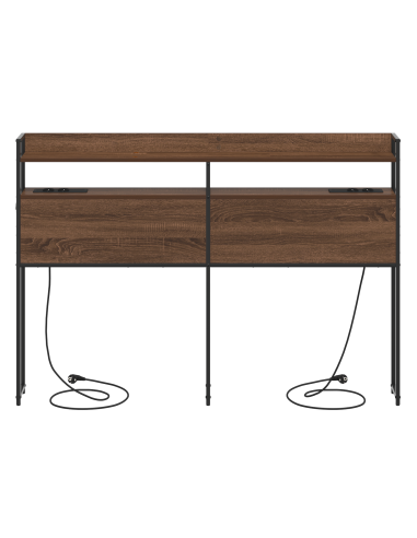 Testata contenitore Rovere marrone 120 cm Legno multistrato