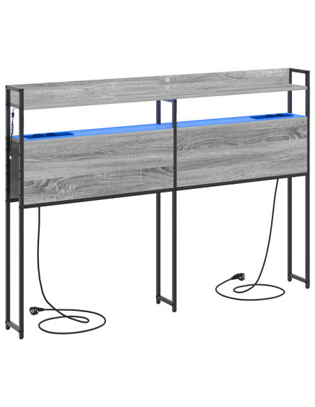Testata contenitore Grigio sonoma 135 cm Legno multistrato