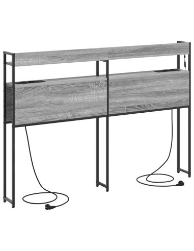 Testata contenitore Grigio sonoma 135 cm Legno multistrato