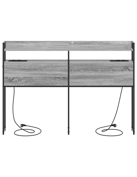 Testata contenitore Grigio sonoma 135 cm Legno multistrato
