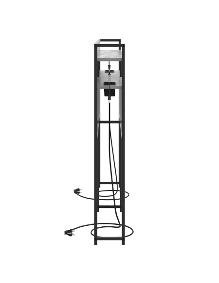 Testata contenitore Grigio sonoma 135 cm Legno multistrato