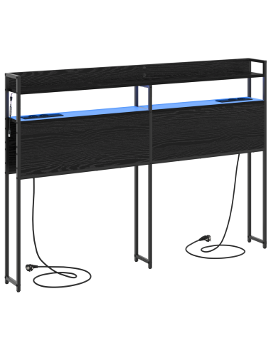 Testata contenitore Rovere nero 150 cm Legno multistrato