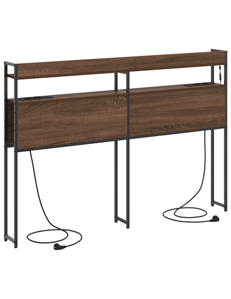 Testata contenitore Rovere marrone 150 cm Legno multistrato