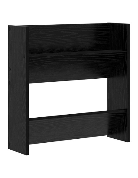 Armadi per scarpe da muro 2 pcs Rovere nero 60 x 18 x 60 cm