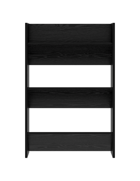 Armadi per scarpe da muro 2 pcs Rovere nero 60 x 18 x 60 cm
