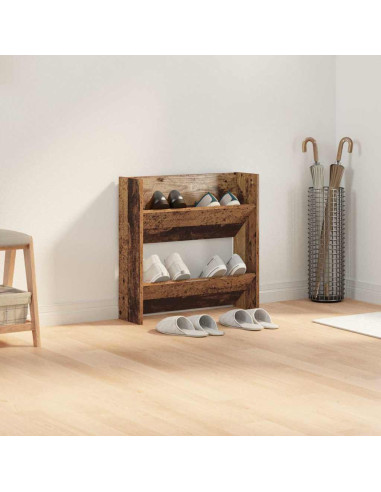 Mobile per scarpe con lo scaffale Legno vecchio 60 x 18 x 60 cm