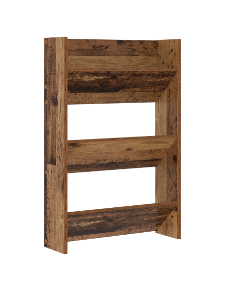 Armadi per scarpe da muro 2 pcs Legno antico 60 x 18 x 60 cm
