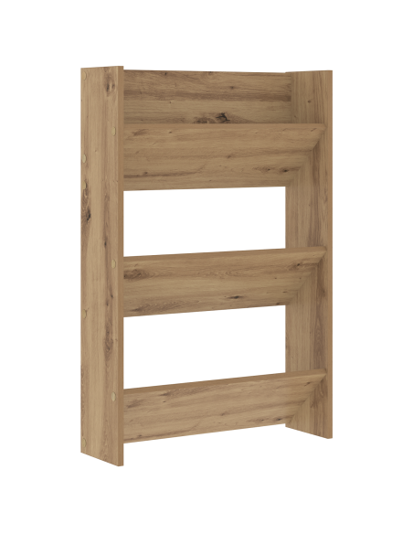 Armadi per scarpe da muro 2 pcs rovere artigianale