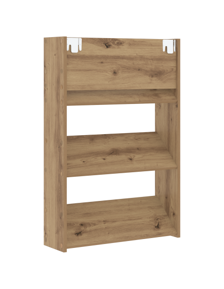 Armadi per scarpe da muro 2 pcs rovere artigianale