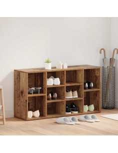 Panca per scarpe Legno vecchio 103 x 30 x 54,5 cm 2