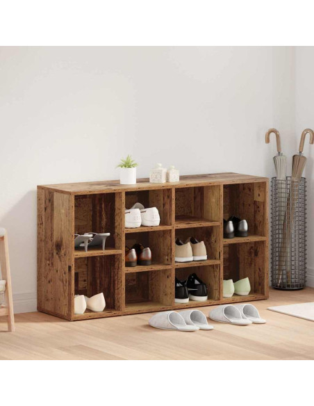 Panca per scarpe con lo scaffale Altro Legno antico 103 x 30 x 55 cm