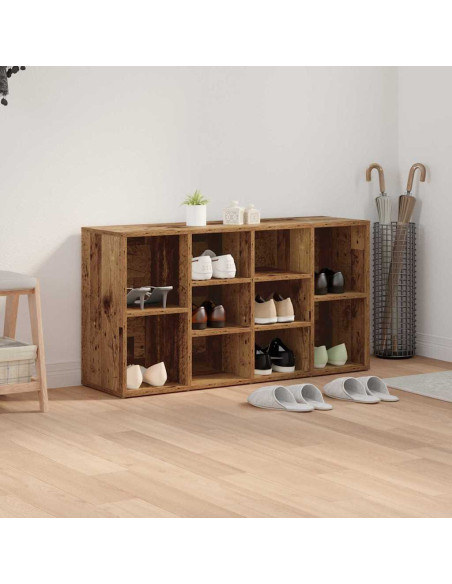 Panca per scarpe con lo scaffale Altro Legno antico 103 x 30 x 55 cm