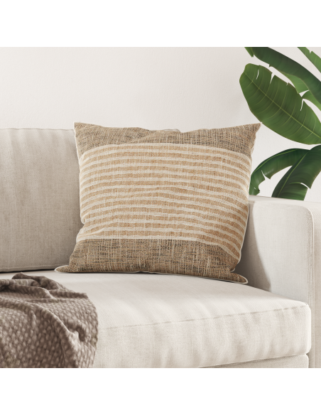 Cuscino con cuscino Bianco 80 x 80 cm Piuma