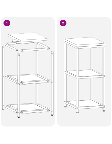 Stoccaggio in cucina Argento 60 x 50 x 92 cm Acciaio