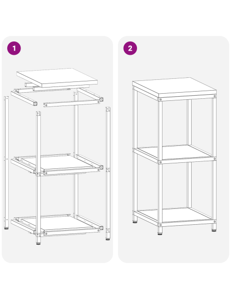 Stoccaggio in cucina Argento 60 x 50 x 92 cm Acciaio
