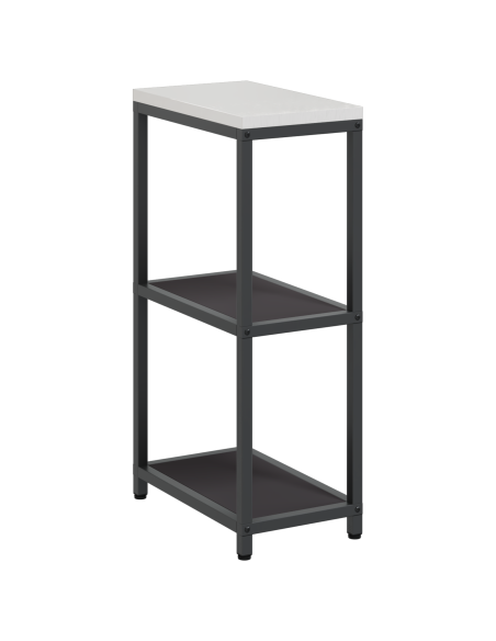 Mensola per il deposito in cucina Nero 60 x 50 x 92 cm Acciaio