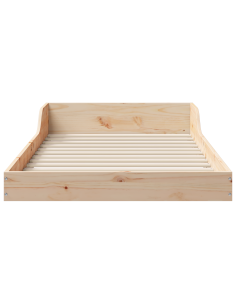 Struttura del letto Naturale 80 x 220 cm Pino massello