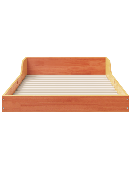 Struttura del letto Cera marrone 80 x 220 cm