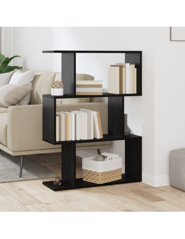 Armadio per Libri Rovere Nero 70 x 24 x 97 cm Legno multistrato