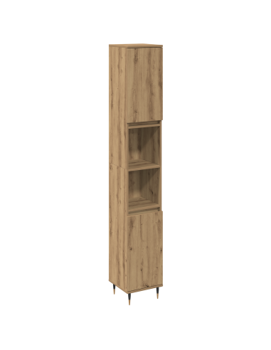 Set di mobili per il bagno con porta 3 pcs Rovere artigianale