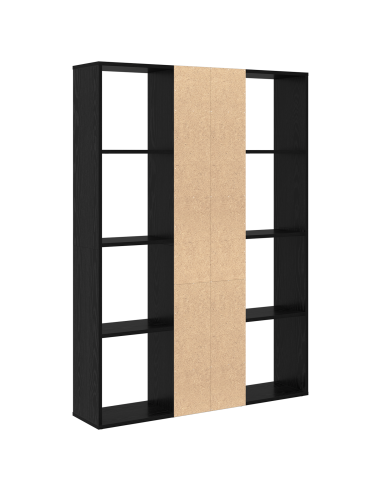 Divider per stanze Rovere Nero 100 x 24 x 140 cm