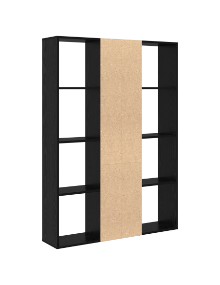 Divider per stanze Rovere nero 100 x 24 x 140 cm