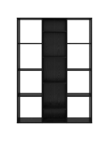 Divider per stanze Rovere nero 100 x 24 x 140 cm