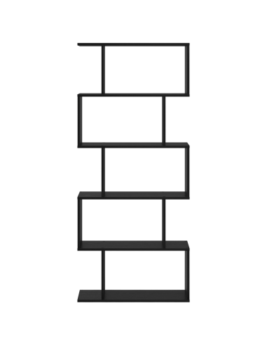 Armadio per Libri Rovere Nero 70 x 24 x 161 cm