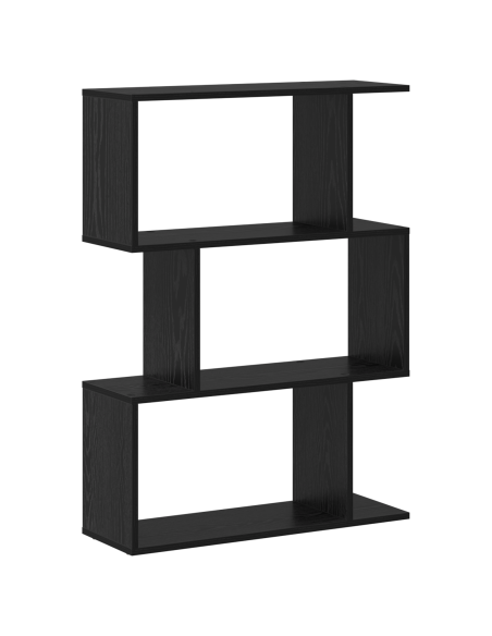 Armadio per Libri Rovere Nero 70 x 24 x 97 cm Legno multistrato