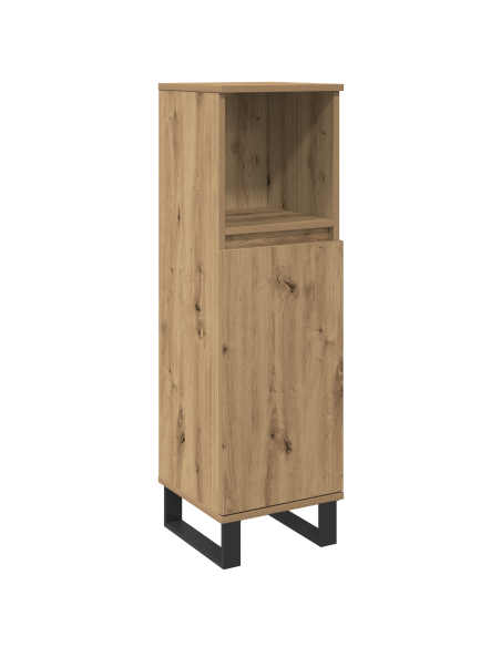 Set di mobili da bagno in 3 pezzi Rovere Artigianale Legno Ingegnerizzato