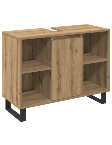 Set di mobili per il bagno 3 pcs Marrone Legno multistrato