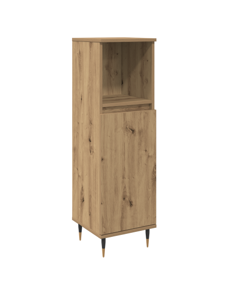Set di Mobili da Bagno in 3 Pezzi Rovere Artigianale