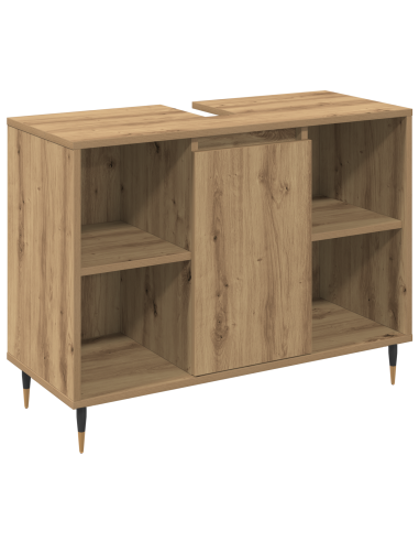 Set di mobili per il bagno con porta 3 pcs Rovere artigianale