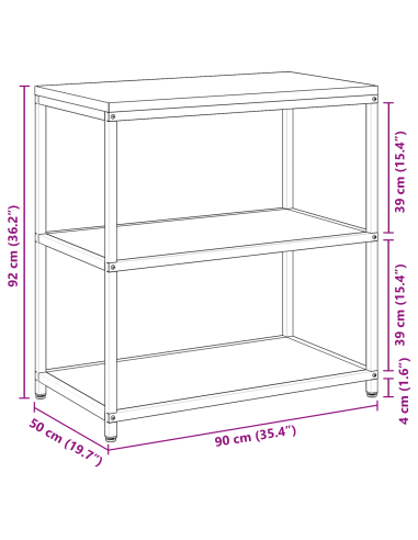 Stoccaggio in cucina Ruggine 60 x 50 x 92 cm Acciaio