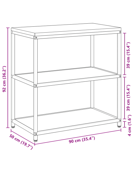 Stoccaggio in cucina Ruggine 60 x 50 x 92 cm Acciaio