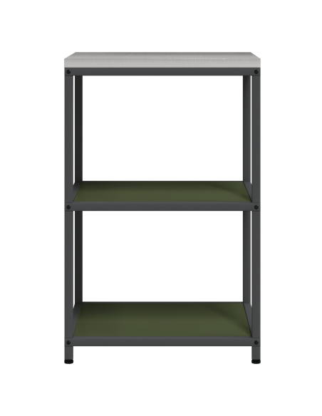 Mensola per il deposito in cucina Verde oliva 60 x 50 x 92 cm