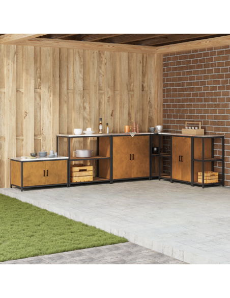 Stoccaggio in cucina Ruggine 60 x 50 x 92 cm Acciaio