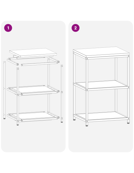 Stoccaggio in cucina Argento 60 x 50 x 92 cm Acciaio