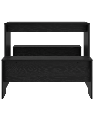 Set da pranzo 2 pcs Rovere nero Legno multistrato