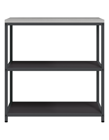 Stoccaggio in cucina Nero 60 x 50 x 92 cm Acciaio