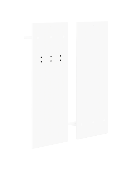 Appendiabiti a muro Bianco 70 x 10 x 90 cm Legno multistrato