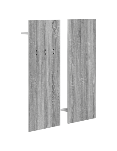 Appendiabiti a muro con specchio Grigio Sonoma 70 x 10 x 90 cm