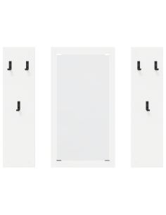 Appendiabiti a muro Bianco 96 x 1,5 x 90 cm Legno multistrato