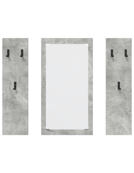 Appendiabiti a muro Grigio cemento 96 x 1.5 x 90 cm