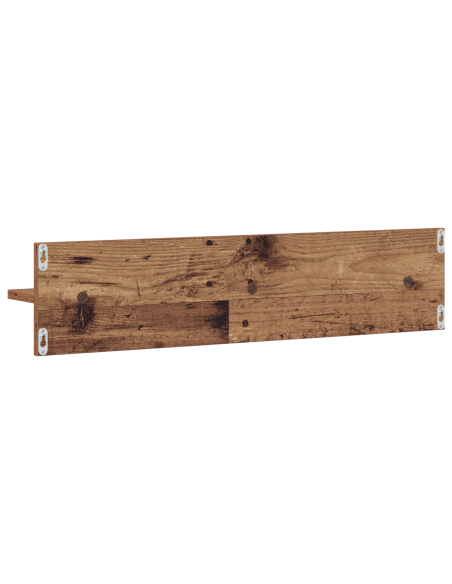 Scaffali da parete 2 pcs Legno Antico 80 x 11.5 x 18 cm