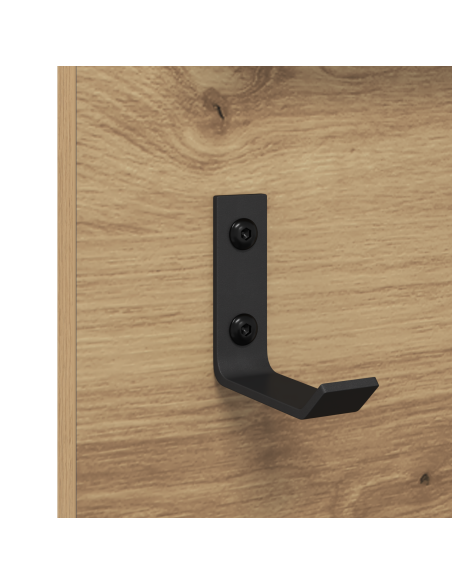 Appendiabiti a muro Rovere artigianale 90 x 10 x 50 cm