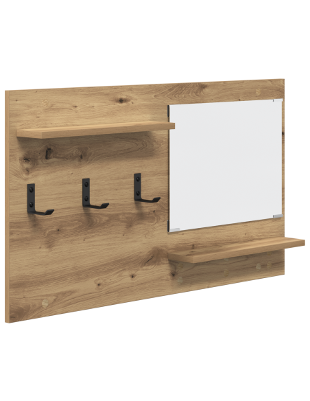 Appendiabiti a muro Rovere artigianale 90 x 10 x 50 cm