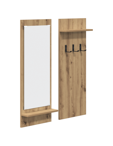 Appendiabiti a muro Rovere artigianale 70 x 10 x 90 cm
